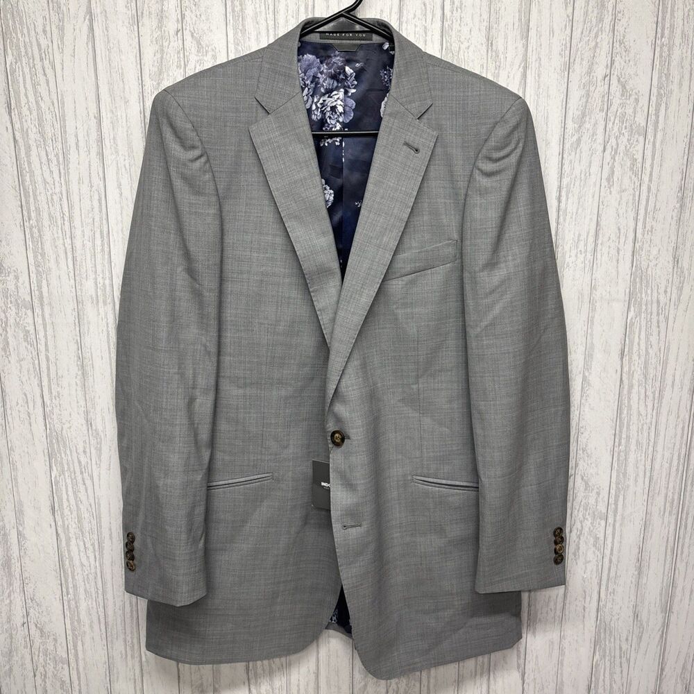 Mens Indochino Gray Blazer Made For You NWT